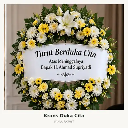 Krans Bunga Duka Denpasar Timur
